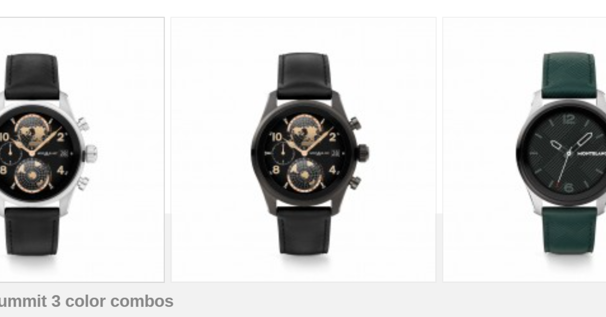 Montblanc เปิดตัว Summit 3 สมาร์ทวอทช์ที่ใช้ Wear OS 3.0 กับราคา 47,000 บาท